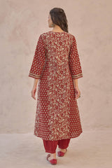 Bagru Kalidar Kurta