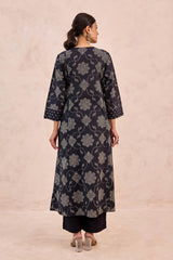 Kohl Bandhani Kurta
