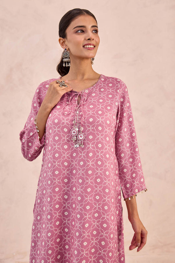 Rozi Bandhani Kurta
