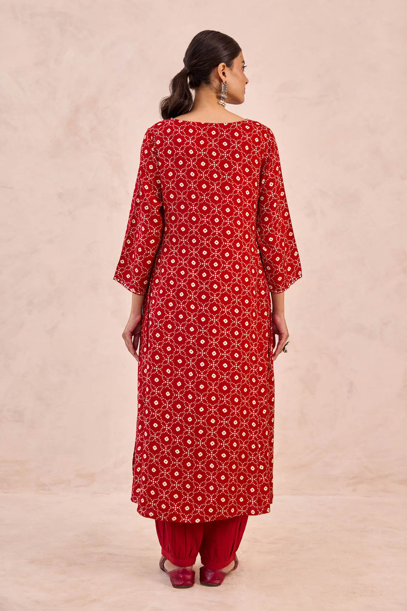 Palash Bandhani Kurta