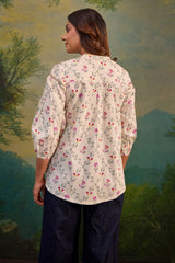 Cream Spray Top