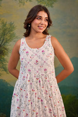 Ivory Floral Dress
