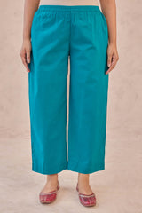 Turquoise Blue Cambric Trousers