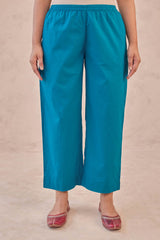 Teal Cambric Trousers