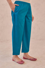 Teal Cambric Trousers