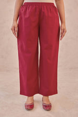 Red Wide Legged Trousers