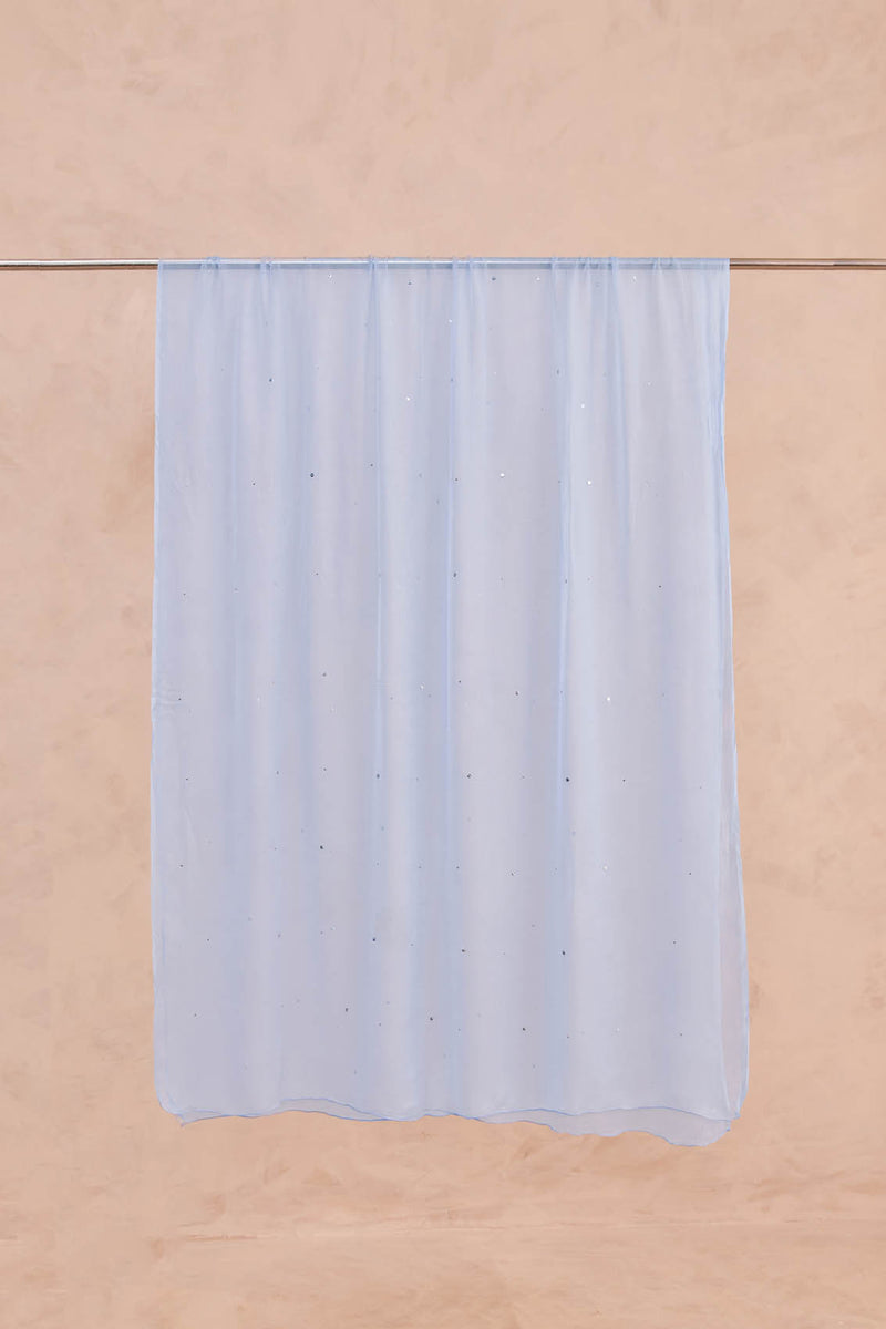 Sky Blue Chiffon Dupatta