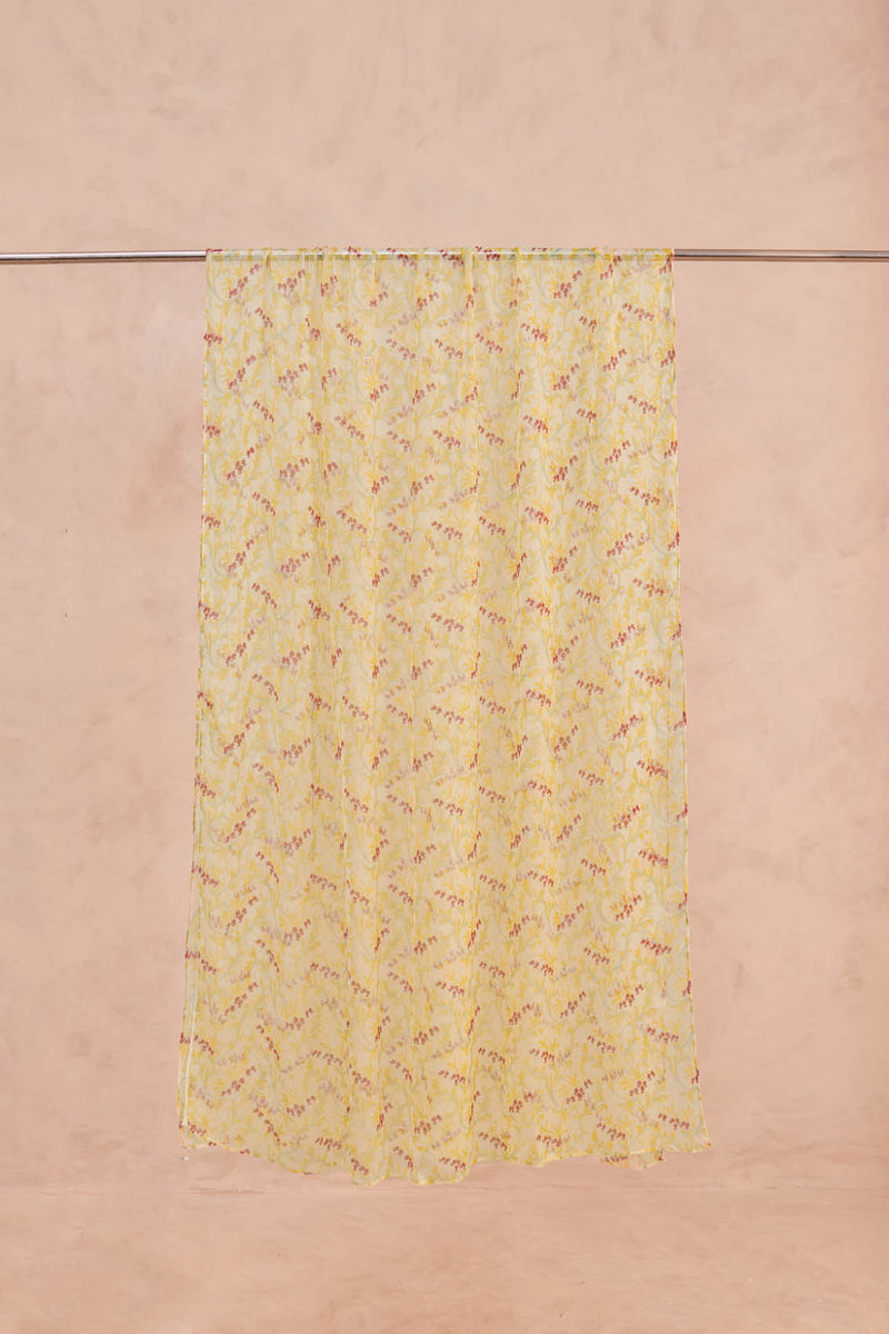 Floral Printed Chiffon Dupatta