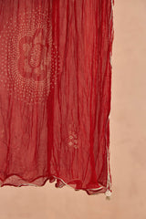 Red Chiffon Dupatta