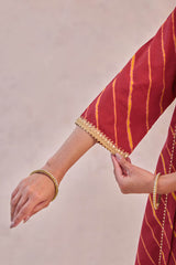 Sindoori Lehariya Kurta