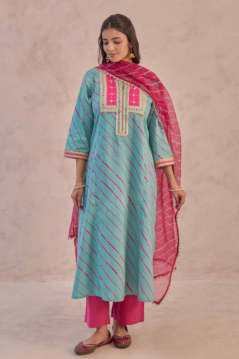 Neelgul Lehariya  Kurta