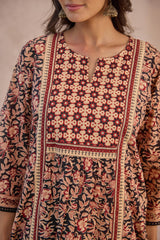 Bagru Vriti Kurta