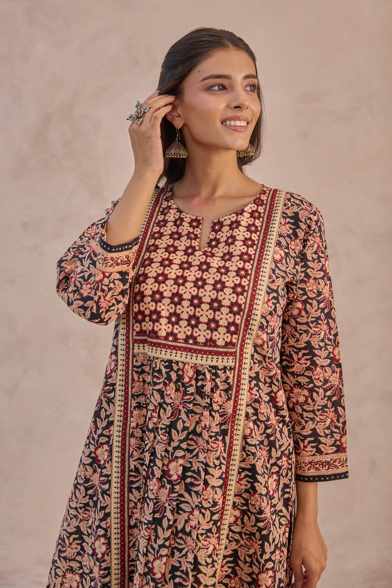 Bagru Vriti Kurta