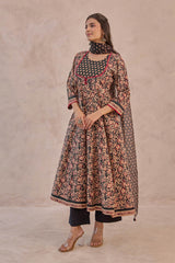 Bagru Anarkali Kurta
