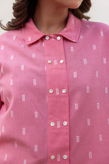 Bubblegum Pink Placket Shirt