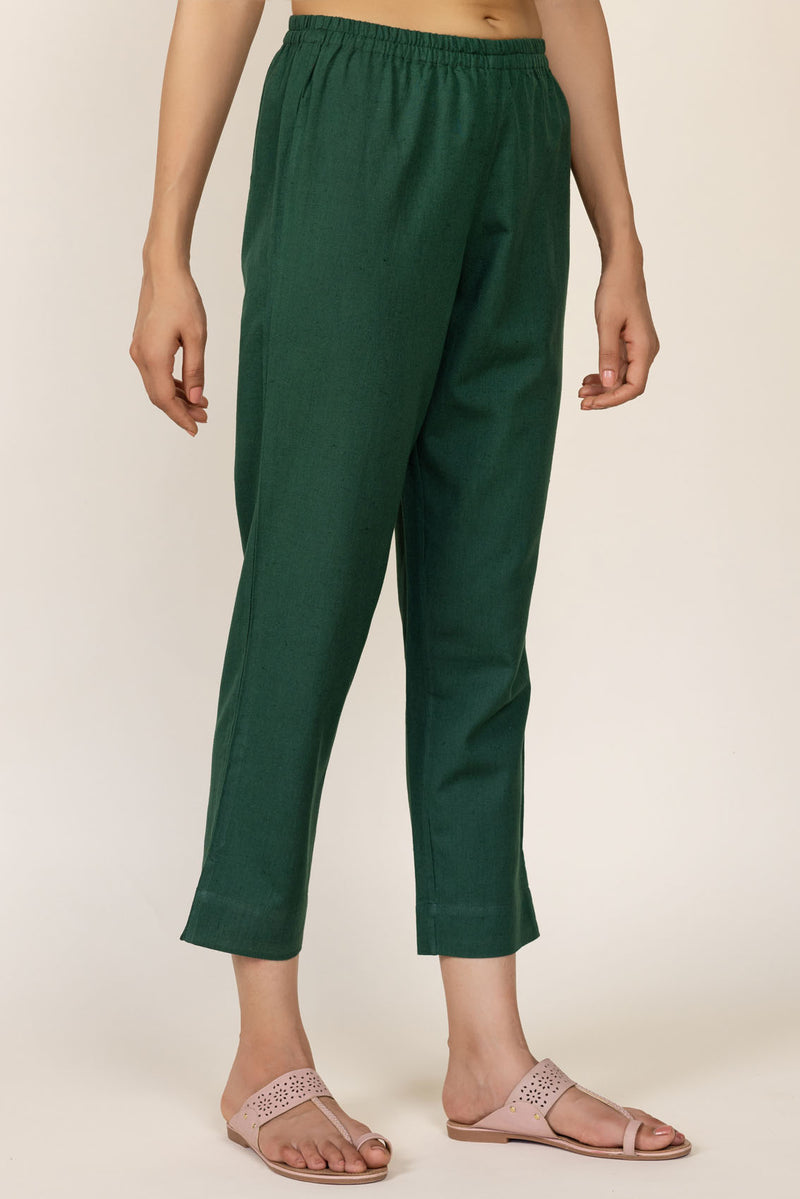 Green Narrow Trousers