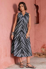 Leher Handloom Ikat Dress