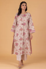 Pink Peonies Kurta