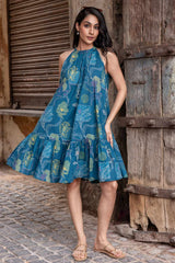 Abstract Floral Dress