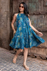 Abstract Floral Dress