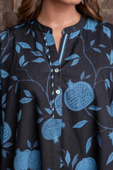 Midnight Orchard Kurta