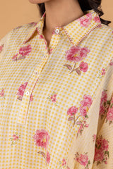 Yellow Checked Anti-Fit Top