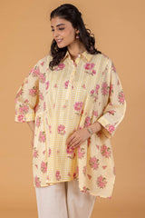 Yellow Checked Anti-Fit Top