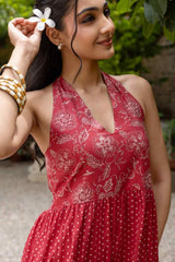 Scarlet Halter Dress