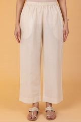 Cream Cotton Trousers