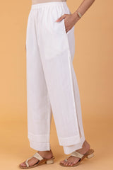 White Double Layer Trousers