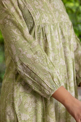 Sage Pin Tucked Kurta