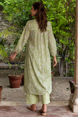 Sage Pin Tucked Kurta