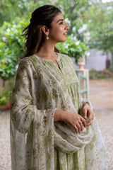 Sage Pin Tucked Kurta