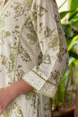 Green Floral Kurta
