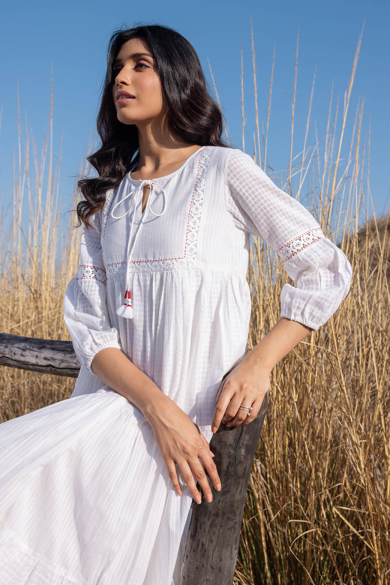beaufille white lace dress Silva Dress White / M main image 0