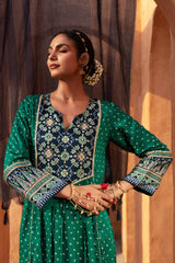 Morni Bandhej Printed Kurta