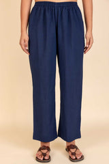 Dark Blue Cotton Trousers