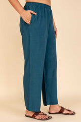 Aqua Cotton Trousers