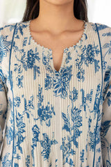 Chintz Blue Pleated Kurta