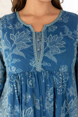Ink Blue Chintz Kurta