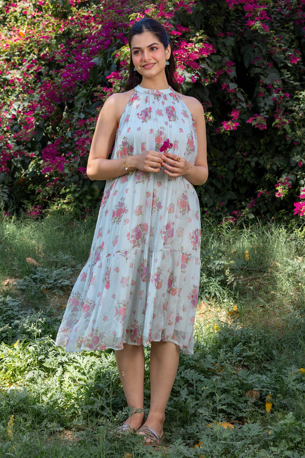 sachin and babi light blue dress Indian Cotton Wear - Buy Ethnic Cotton Clothing For Women in India