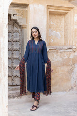 Midnight Blue Kurta