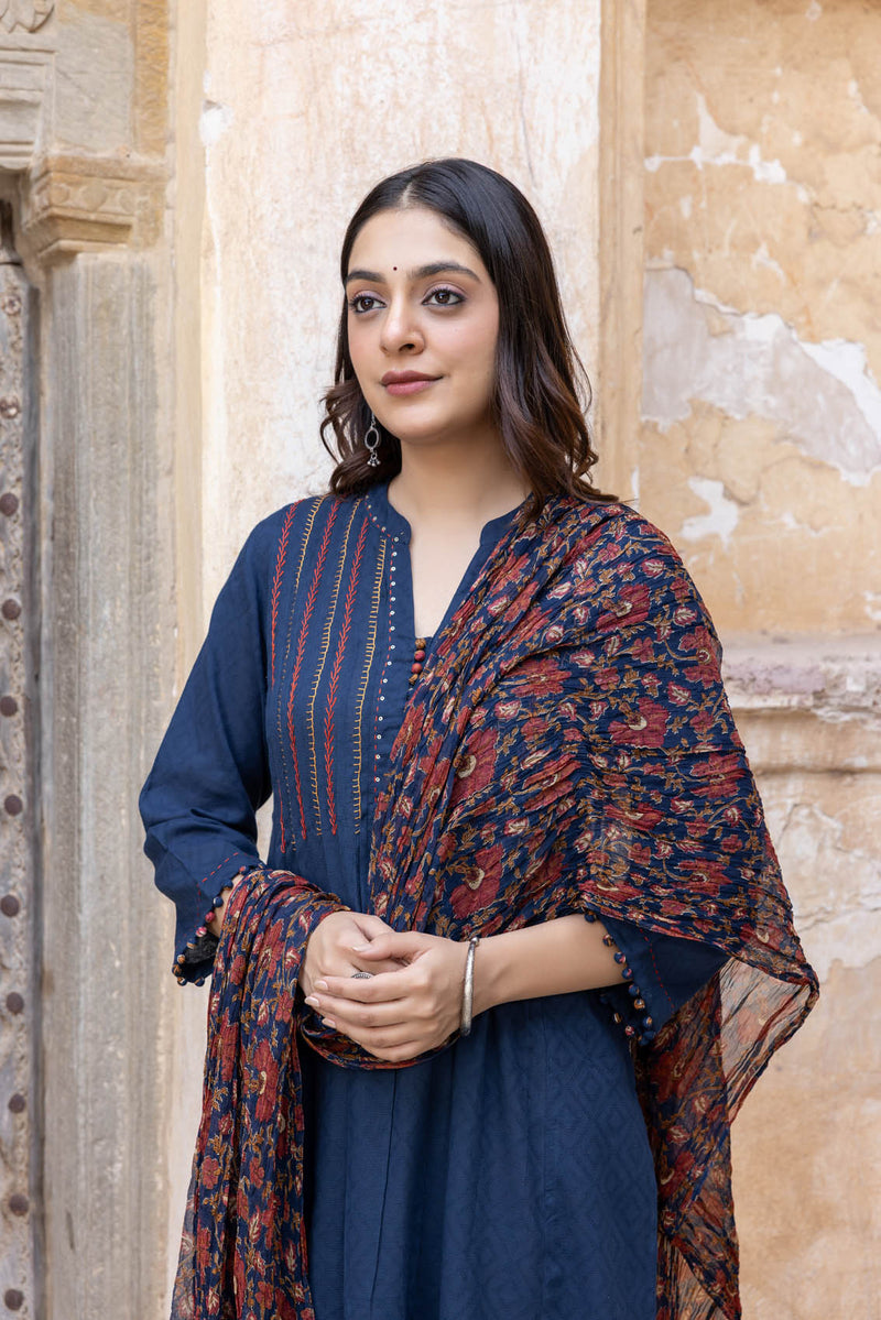 Midnight Blue Kurta