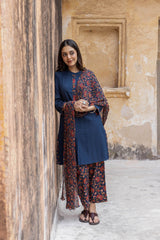 Midnight Blue Short Kurta
