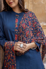Midnight Blue Short Kurta