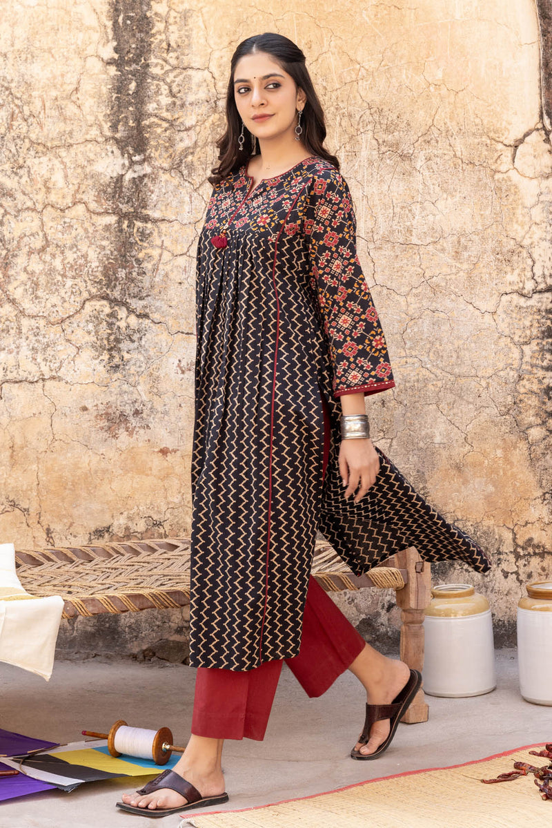 Sanskriti Zigzag Kurta