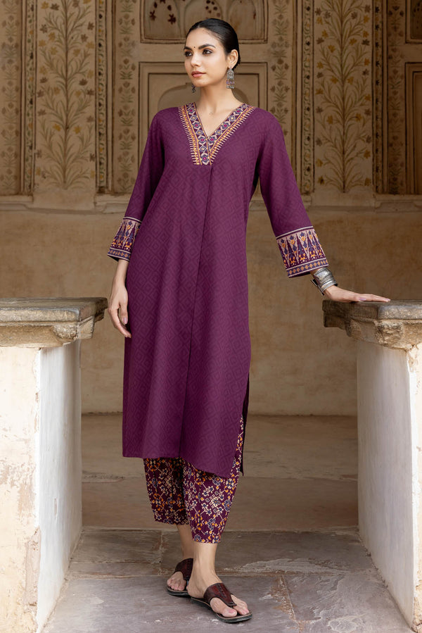 Sanskriti V-Neck Kurta