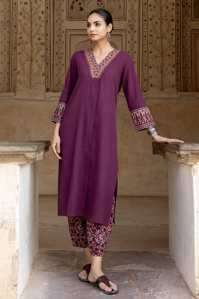 Sanskriti V-Neck Kurta