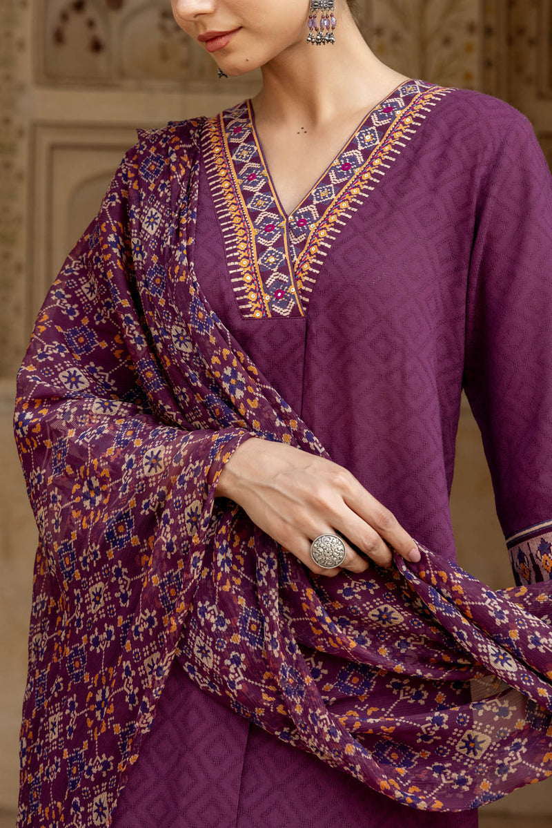 Sanskriti V-Neck Kurta