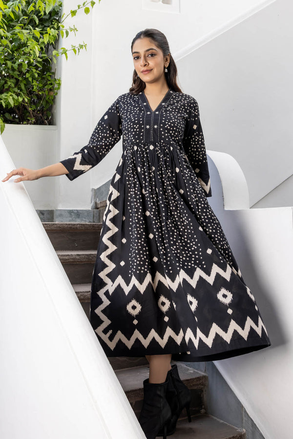 Vintage Zigzag Dress